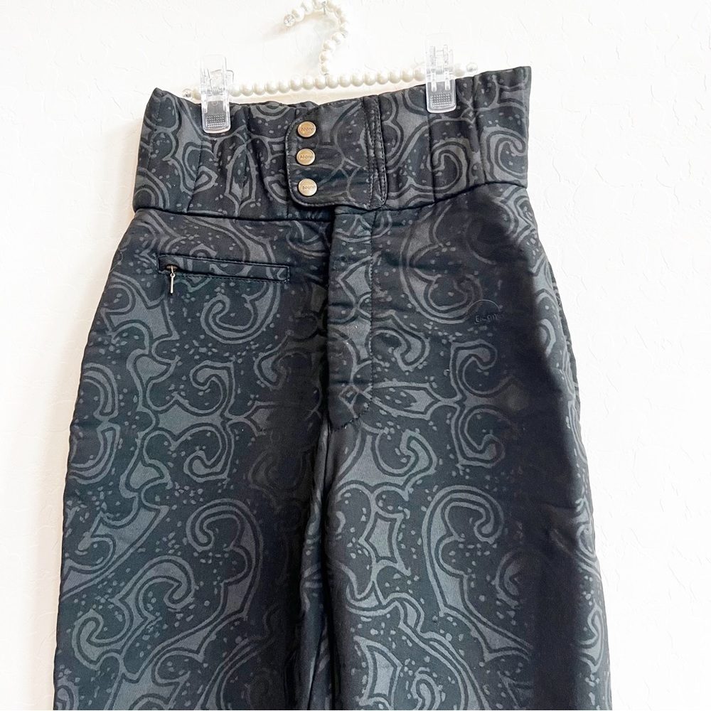 Bogner Black Patterned Ankle Pants - image 5